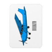 Tekening van de cartoon van vast vliegtuig magneet (Verticaal)