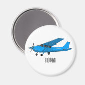 Tekening van de cartoon van vast vliegtuig magneet (Voorkant / Achterkant)