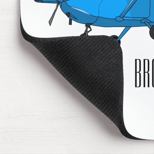 Tekening van de cartoon van vast vliegtuig muismat (Hoek)