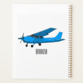 Tekening van de cartoon van vast vliegtuig planner (Achterkant)