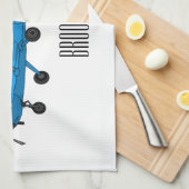 Tekening van de cartoon van vast vliegtuig theedoek (Quarter Fold)