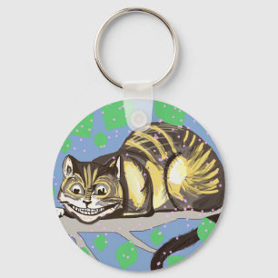 Tekening van de Cheshire Cat  Sleutelhanger