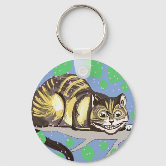 Tekening van de Cheshire Cat Sleutelhanger (Achterkant)