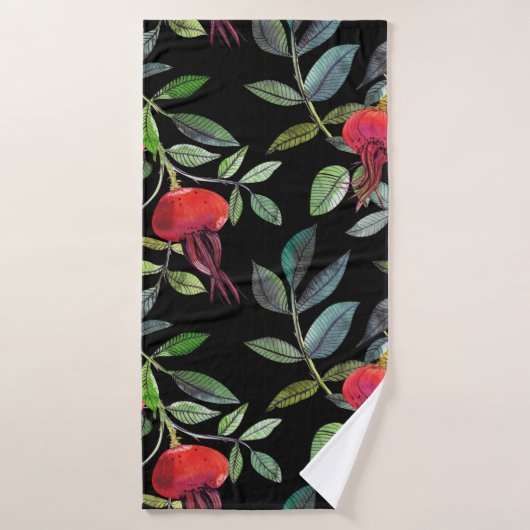 Tekening van de dosering van de botanische waterve badhanddoek (Badhanddoek)