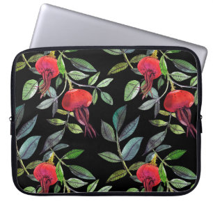 Tekening van de dosering van de botanische waterve laptop sleeve