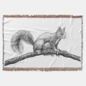 Tekening van de eekhoorn deken (Voorkant)