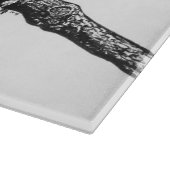 Tekening van de eekhoorn snijplank (Hoek)