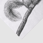 Tekening van de eekhoorn tissuepapier (Detail)