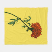 Tekening van de Franse groene ventilatorinkt Fleece Deken (Voorkant (Horizontaal))