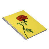 Tekening van de Franse groene ventilatorinkt Notitieboek (Rechterzijde)