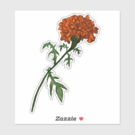 Tekening van de Franse groene ventilatorinkt Sticker