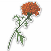 Tekening van de Franse groene ventilatorinkt Sticker (Voorkant)