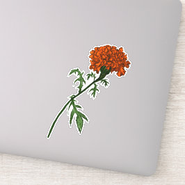 Tekening van de Franse groene ventilatorinkt Sticker