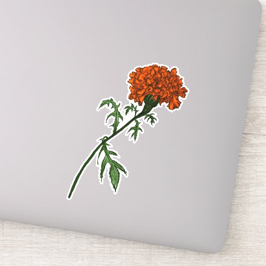 Tekening van de Franse groene ventilatorinkt Sticker (Detail)