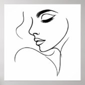 Tekening van de gezichtslijn poster (Voorkant)