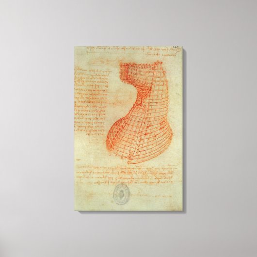Tekening van de gistingsmachine voor het irrigatie canvas afdruk (Voorkant)