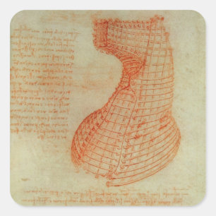 Tekening van de gistingsmachine voor het irrigatie vierkante sticker