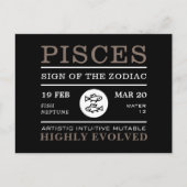 Tekening van de ijsvrucht van de diersoort, astrol briefkaart (Voorkant)