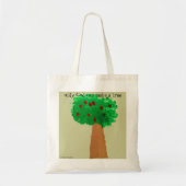 Tekening van de kinderboom tote bag (Voorkant)