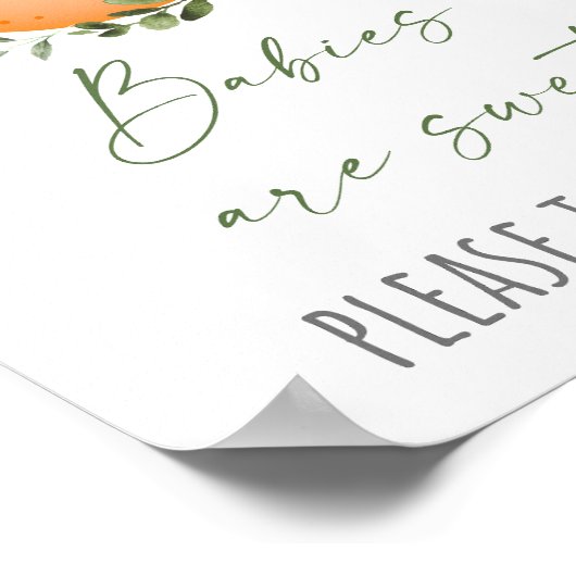 Tekening van de Kleine Behandeling van het Baby sh Poster (Hoek)