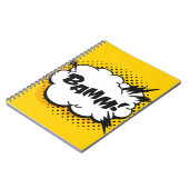 Tekening van de kunstspraak van de pop met tekst.  notitieboek (Linkerzijde)