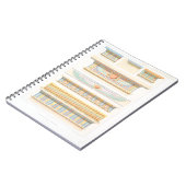  tekening van de kunsttekenlijn in de Egyptische a Notitieboek (Linkerzijde)