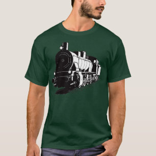Tekening van de oude locomotief 1 t-shirt