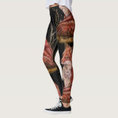 Tekening van de "Red Fox Animal Art" Leggings (Links)
