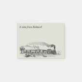 Tekening van de stuurmachinemotor post-it® notes (Voorkant)