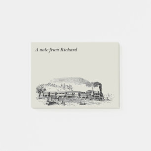 Tekening van de  stuurmachinemotor post-it® notes