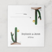  tekening van de Tall Flowering Cactus Plaatskaartje (Buitenkant ongevouwen)