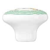 Tekening van de  teddybeer keramische knop (Zijkant)