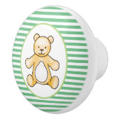 Tekening van de  teddybeer keramische knop (Rechts)