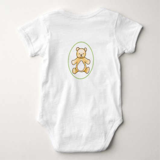 Tekening van de teddybeer romper (Achterkant)
