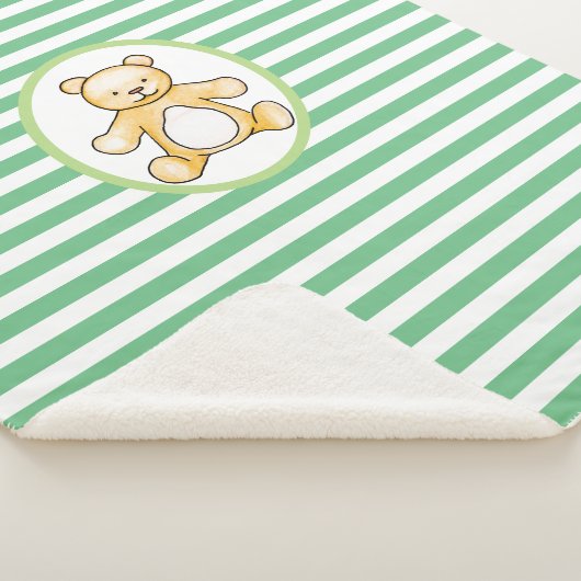 Tekening van de  teddybeer sherpa deken (3/4)