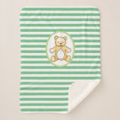 Tekening van de teddybeer sherpa deken (Voorkant)