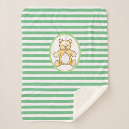 Tekening van de  teddybeer sherpa deken