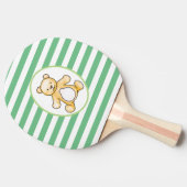 Tekening van de teddybeer tafeltennisbatje (Zijkant)