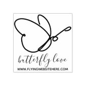 Tekening van de tekenmerken voor de vlinderlijn rubberstempel (Afrduk)