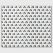  tekening van de trekbaan van de Wilde Boer Cadeaupapier (Vlak)