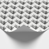  tekening van de trekbaan van de Wilde Boer Cadeaupapier (Hoek)