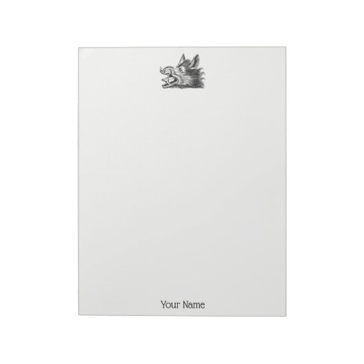  tekening van de trekbaan van de Wilde Boer Notitieblok (Linkerzijde)