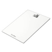  tekening van de trekbaan van de Wilde Boer Notitieblok (Schuin)