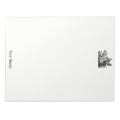  tekening van de trekbaan van de Wilde Boer Notitieblok (Voorkant)