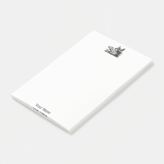  tekening van de trekbaan van de Wilde Boer Post-it® Notes (Schuin)