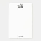  tekening van de trekbaan van de Wilde Boer Post-it® Notes (Voorkant)