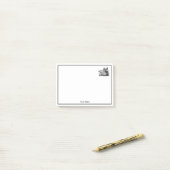  tekening van de trekbaan van de Wilde Boer Post-it® Notes (Op bureau)