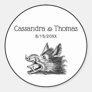  tekening van de trekbaan van de Wilde Boer Ronde Sticker