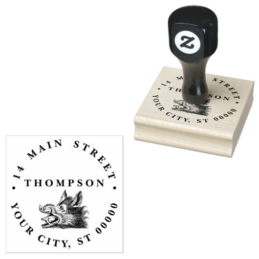  tekening van de trekbaan van de Wilde Boer Rubberstempel (Gestempeld)