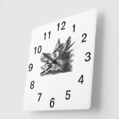  tekening van de trekbaan van de Wilde Boer Vierkante Klok (Hoek)